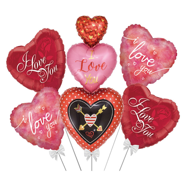 Mother's Day Balloon Party Balloons Cross Border Supply Aluminum Film Balloon Heart Balloon Birthday Party Floating Air Ball Application Scenario