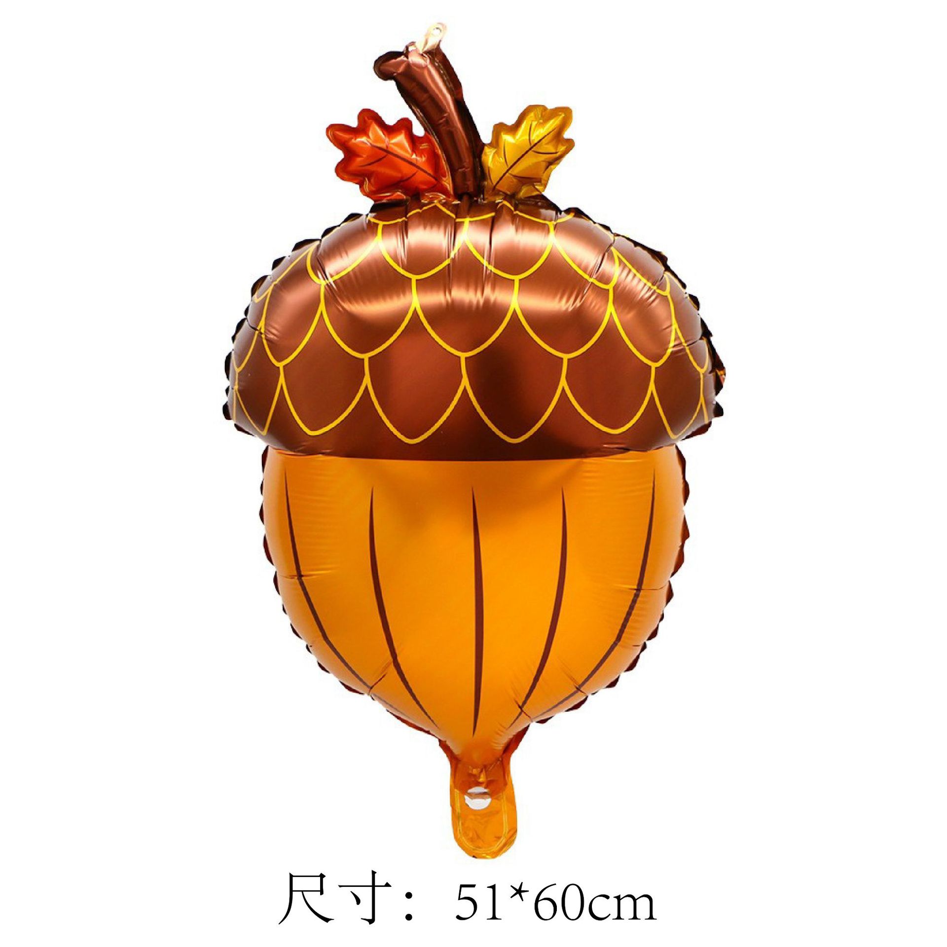 Cross-border aluminum film balloons, maple leaf squirrels, Thanksgiving party decoration, birthday balloon arrangement, wholesale, street vending pic 2