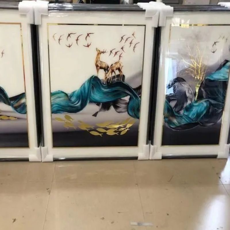 Shuo Gold Painting Gold Frame Black Frame Aluminum Alloy Frame details Picture