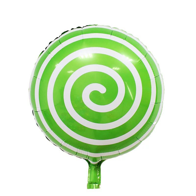 18-inch round lollipop aluminum foil balloon wedding birthday wholesale day party festival decoration windmill aluminum foil balloon pic 3