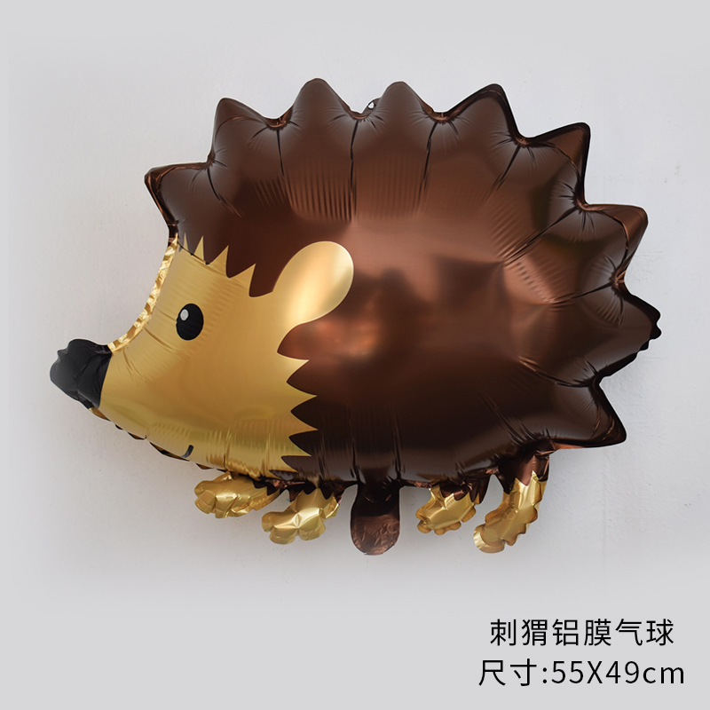 Cross Amazon Forest Animal Aluminum Film Balloon Raccoon Fox Squirrel Hedgehog Party Decoration Foil Balloon Item Picture