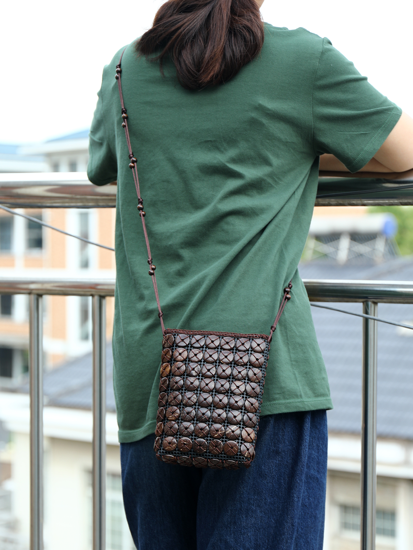 椰壳包包/民族风白底实物图