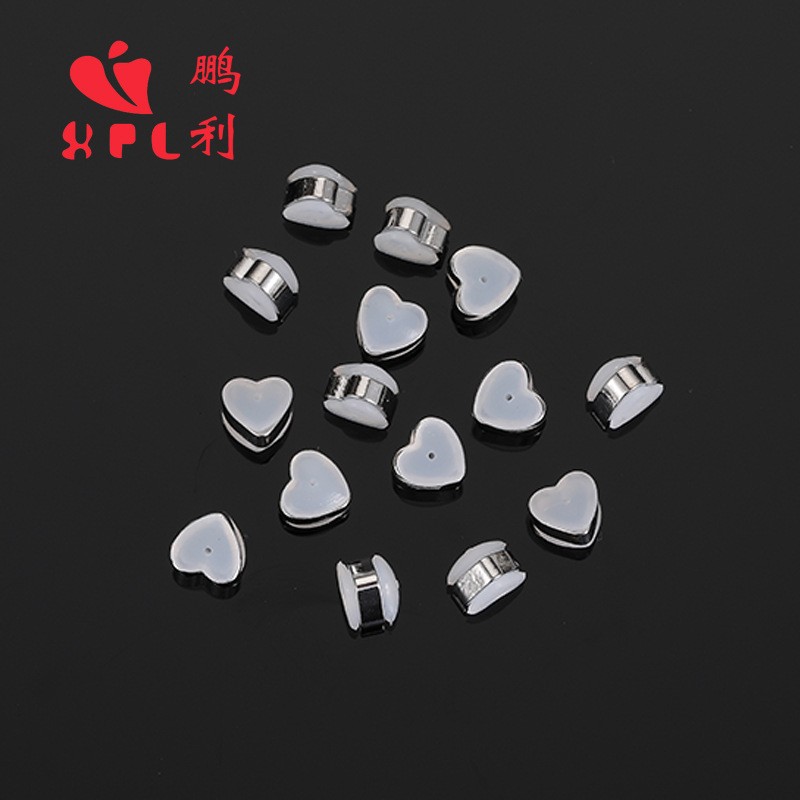 Love Ring Silica Gel Opal Ear Forced Metal Jewelry Accessories Accessories Ear Accessories Pengli Factory Direct Sales Specification drawing