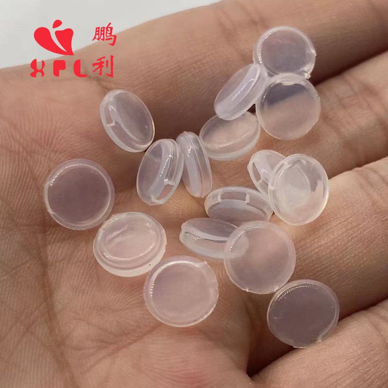 硅胶/无痛耳夹/耳堵白底实物图