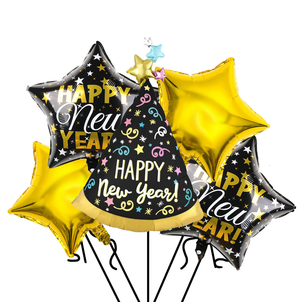 Cross-border Amazon 2023 New Year Aluminum Film Balloon Set - New-Style Carnival Party Decoration Aluminum Foil Balloon Manufacturer pic 2