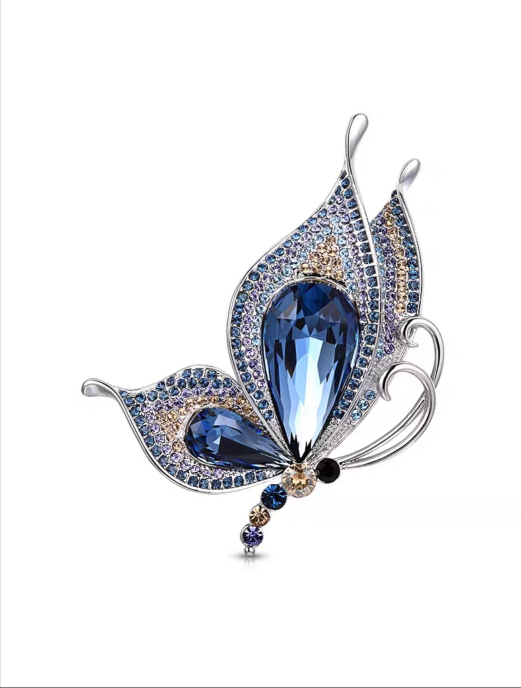New Brooch Corsage Premium Women Atmospheric luxury design sense Crystal vintage coat suit premium sense pin buckle accessories