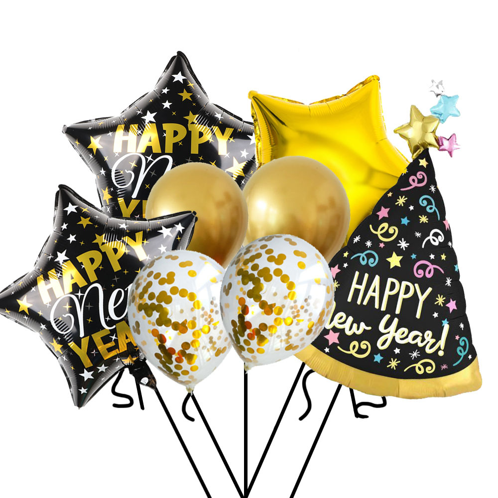 Cross-border Amazon 2023 New Year Aluminum Film Balloon Set - New-Style Carnival Party Decoration Aluminum Foil Balloon Manufacturer pic 3