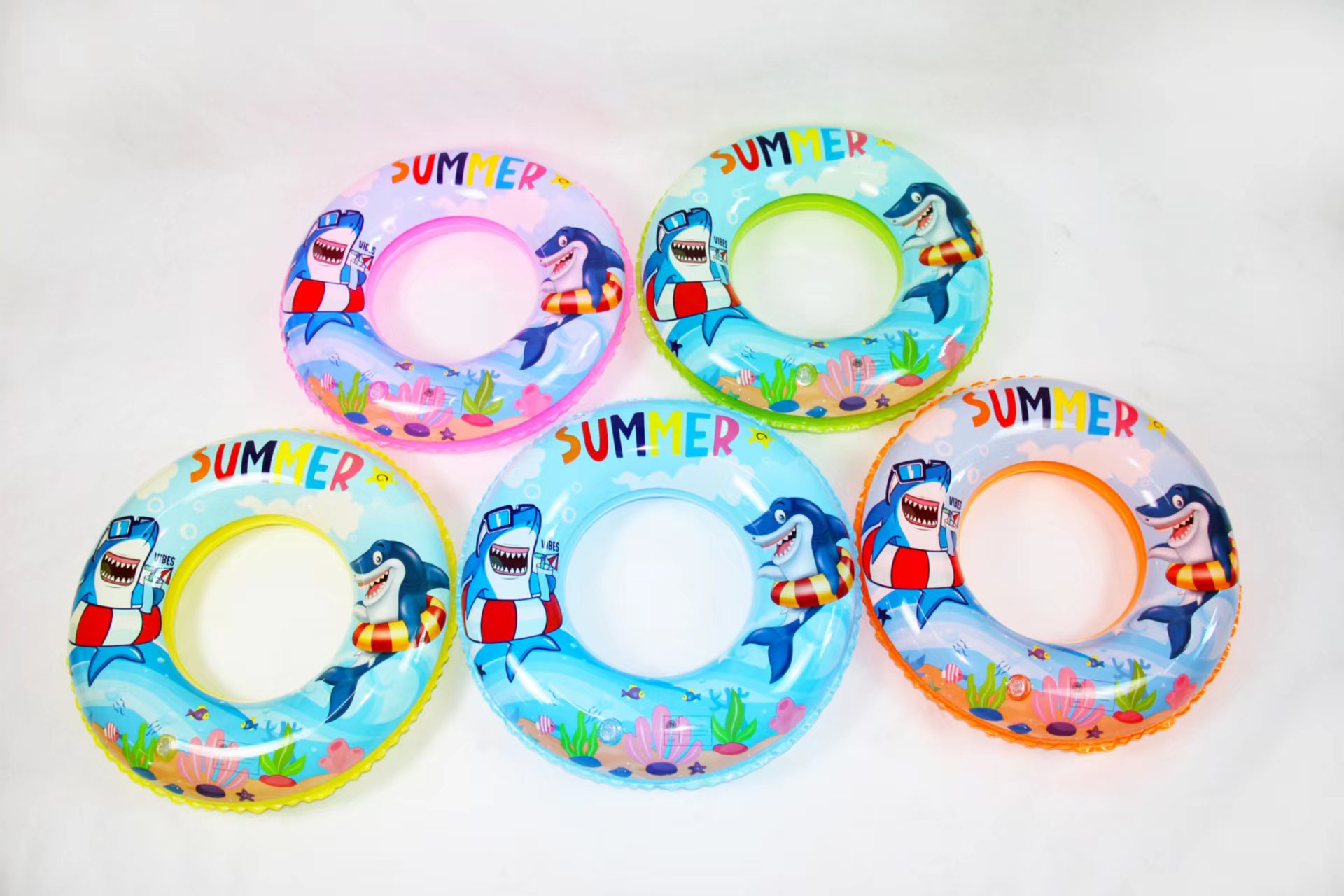 Rainbow rain manufacturers direct sales of new shark swimming ring 1 details Picture