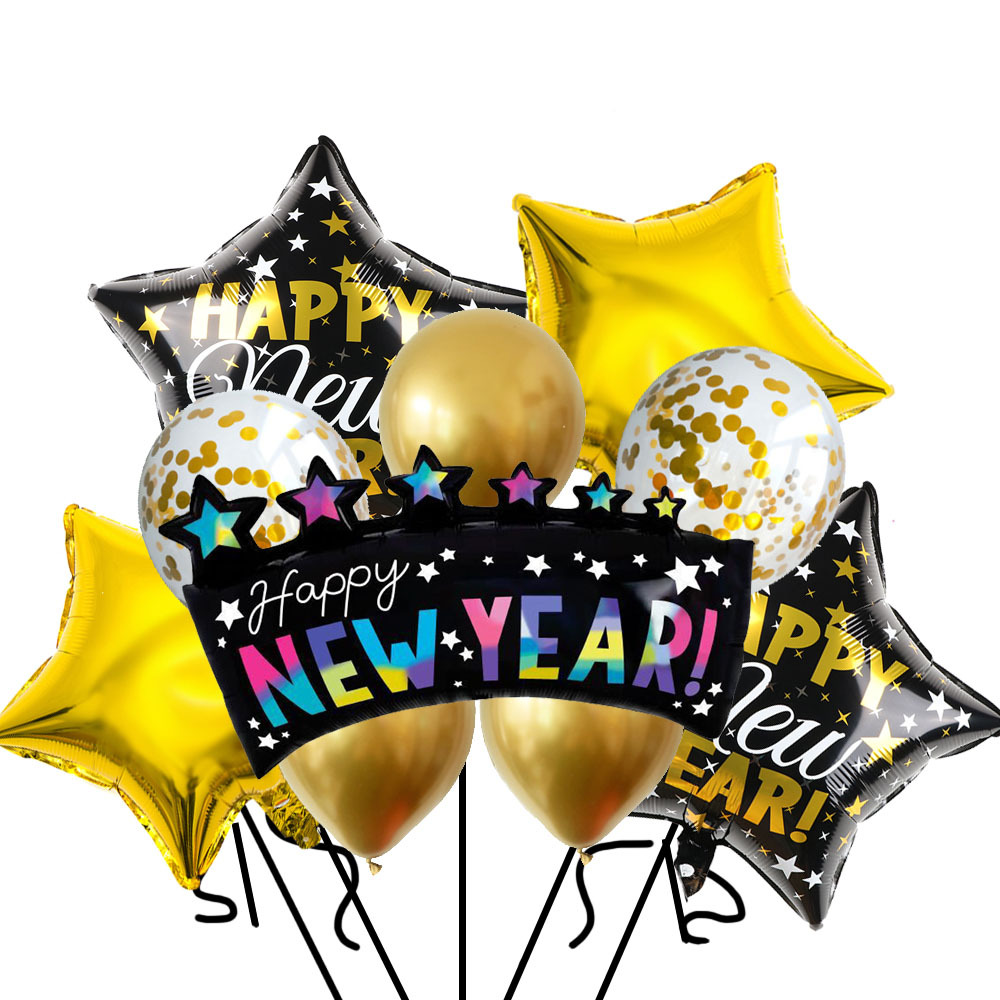Cross-border Amazon 2023 New Year Aluminum Film Balloon Set - New-Style Carnival Party Decoration Aluminum Foil Balloon Manufacturer pic 1