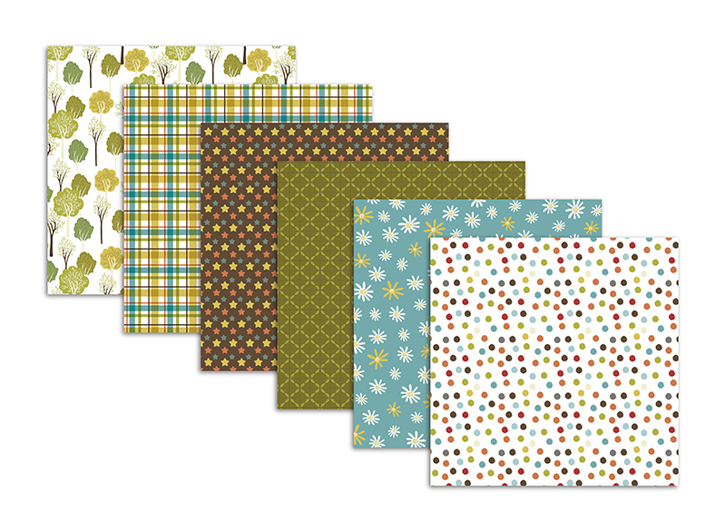 手工制作剪贴薄手账素材 6英寸图案纸 背景纸（好朋友） AC221003详情6