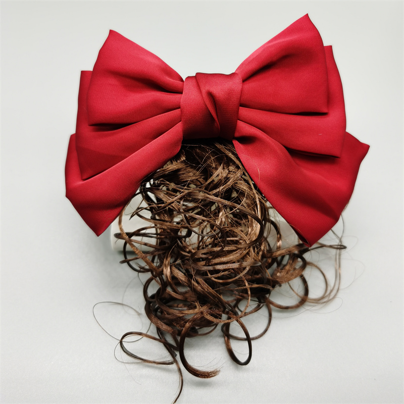 Bow Duck Clip Korean Wig Bow Cute Children's Headwear Set Item Picture
