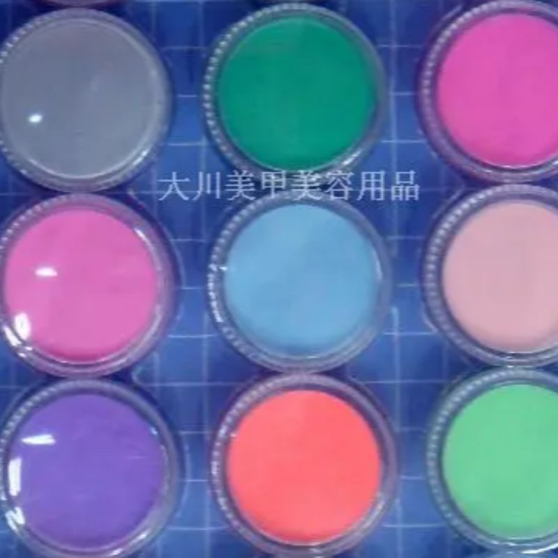 5-gram set of nail art crystal nail carving color powder, nail art crystal powder, color carving powder Specification image