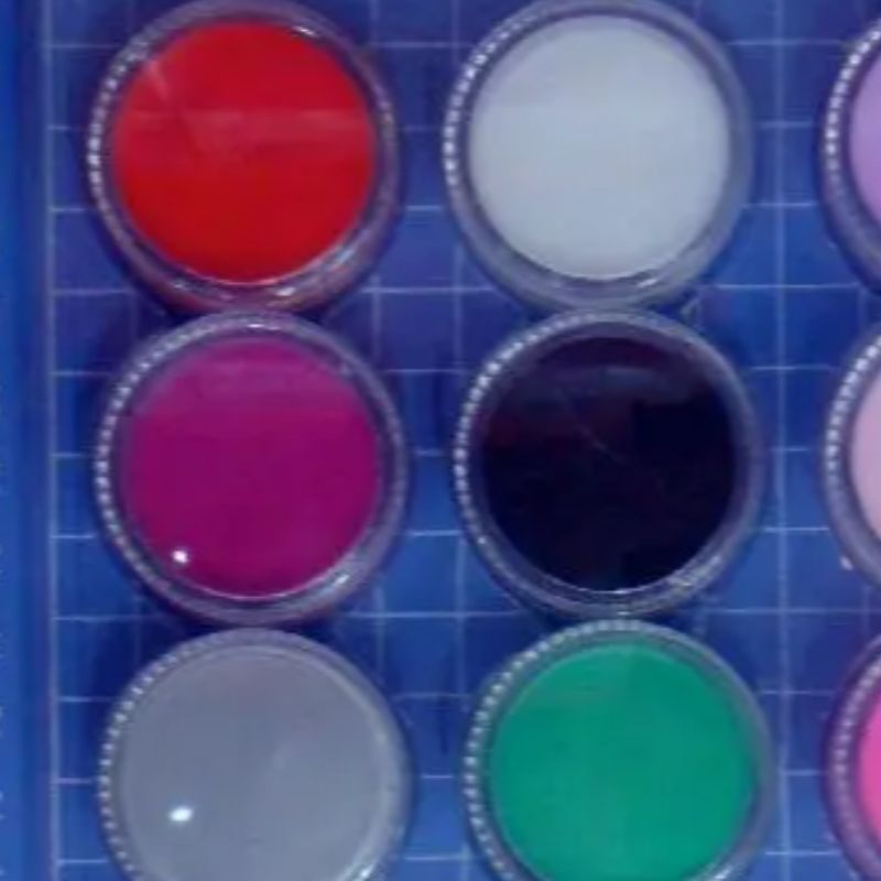 5-gram set of nail art crystal nail carving color powder, nail art crystal powder, color carving powder details Picture