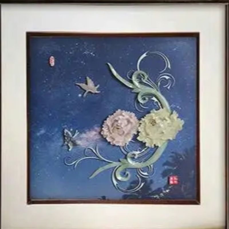 Feihong Jade Carving New Chinese Style With Glass 70*70 Application Scenario