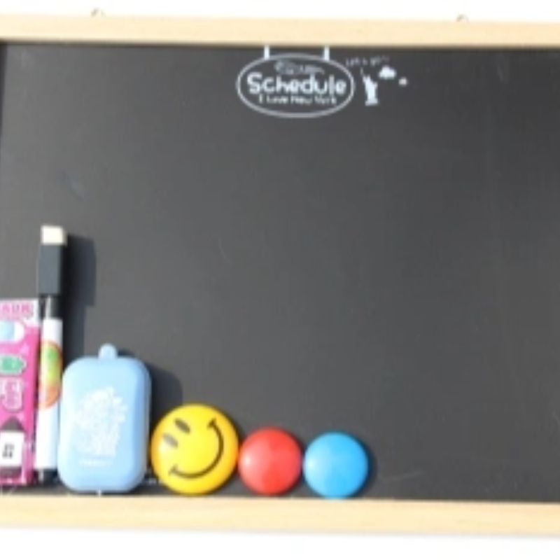 5113 创意木制小黑板 可爱木质留言板 立式告示板