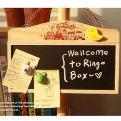 4010 Creative Wooden Chalkboard Cute Wooden Message Board Vertical Notice Board