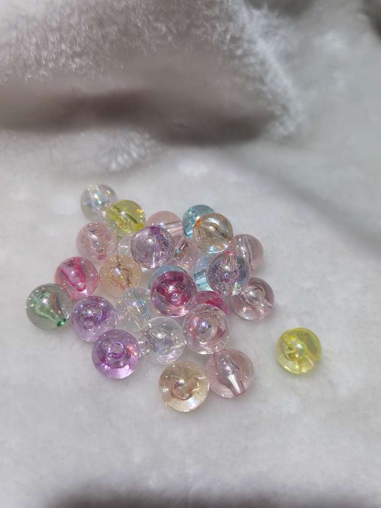 Acrylic Spring Color Transparent Dazzling Beaded Accessories Mobile Phone Chain Beaded Bracelet Mobile Phone Pendant details Picture
