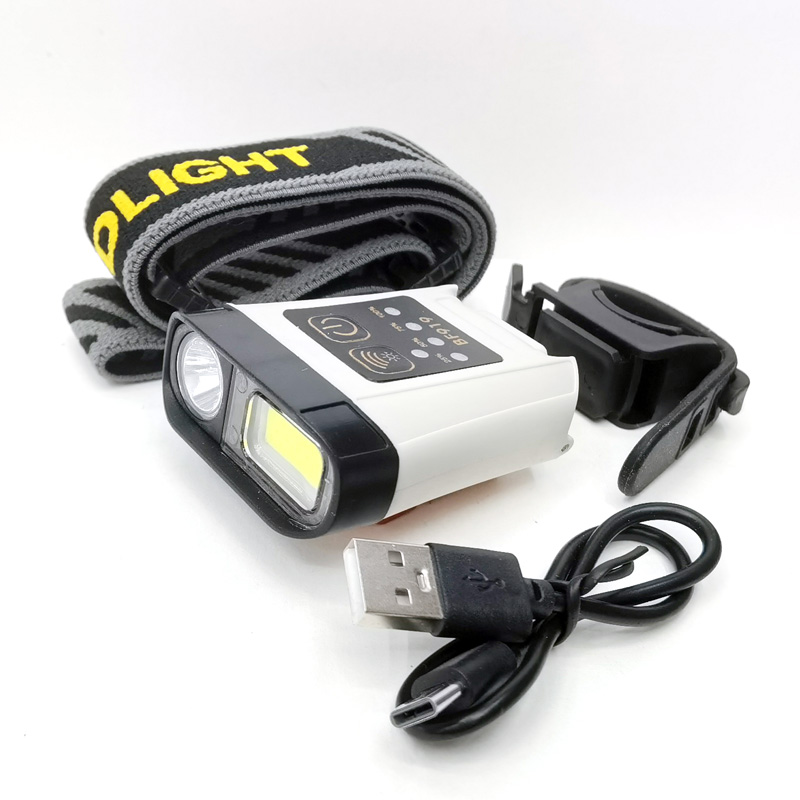 BF919 Headlight + Headlight Waving sensor hat clip light Fishing light Outdoor Camping charging Headlight Mini Headlight Bike Bike headlight