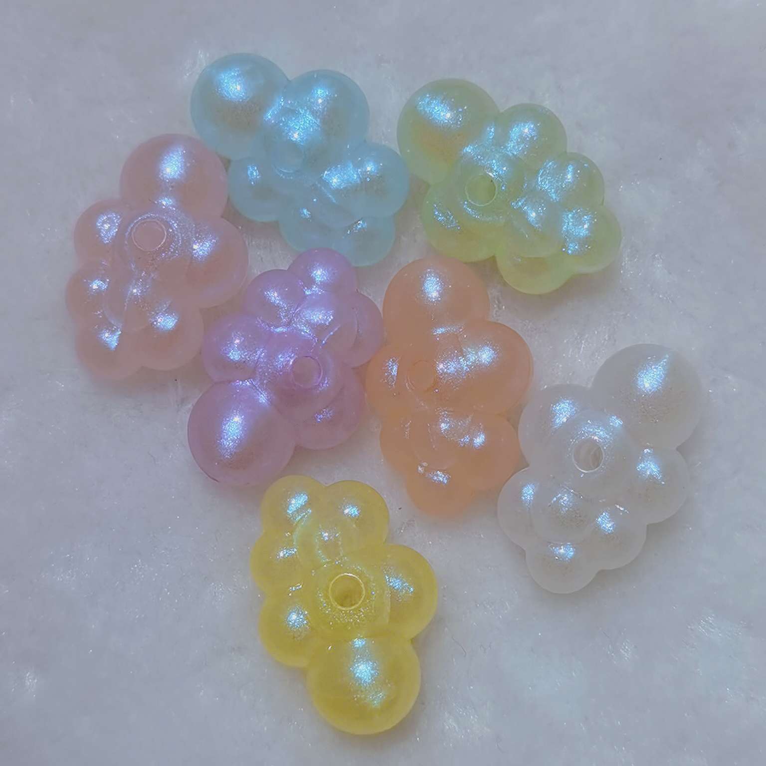 Acrylic cloud Mermaid Girl luminous cloud phone pendant accessory bracelet mobile phone pendant Item Picture