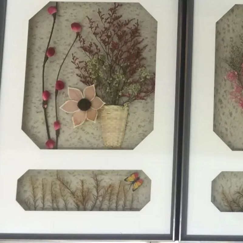 New Thinking Hand-Made Triplet Decorative Painting New Chinese Style 2 Specification drawing