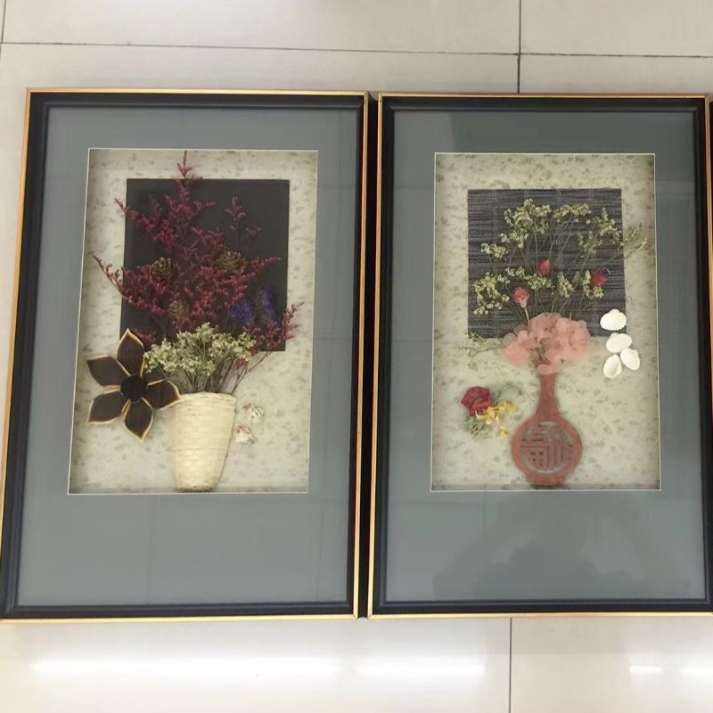 New Thinking Handmade Triplet Decorative Painting New Chinese Style 4 details Picture