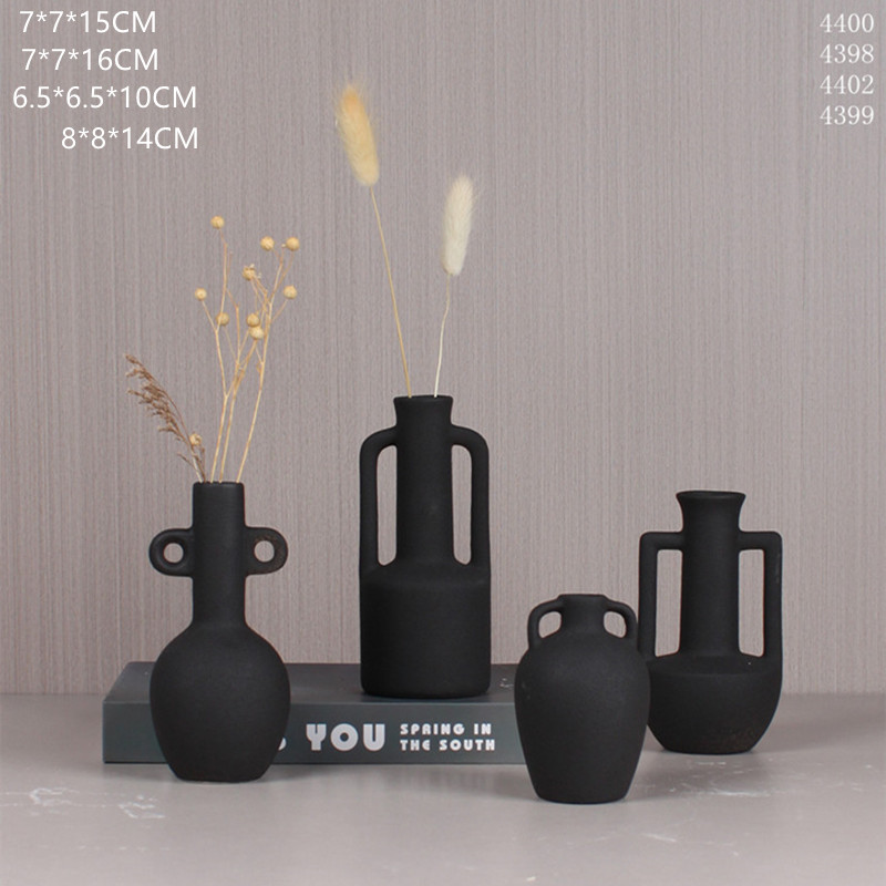 New Nordic modern creative internet-famous ceramic vase model room living room TV cabinet decorative display handicraft