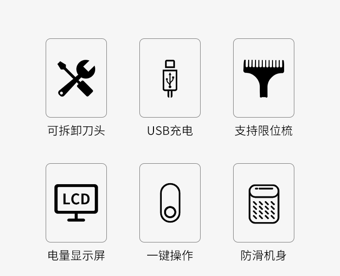 科美 kemei 电推剪KM-8602小型LED数显鬓角修剪雕刻男士理发器 电动详情2