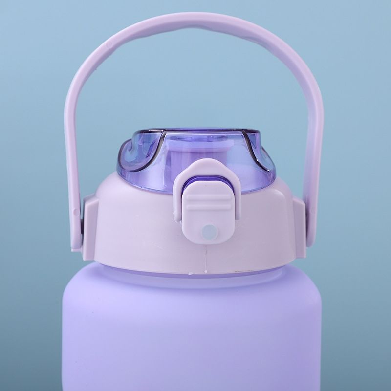 Large-capacity plastic straws, large water cups, plastic wholesale water bottles, high appearance level, chubby cups, water bottles, cute summer undefined