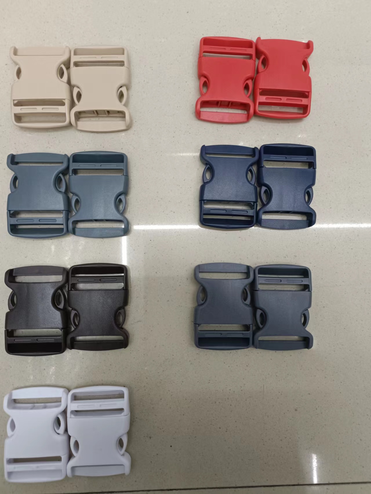 Manufacturers Directly Supply White Plastic Buckle Bag Accessories Plastic Fanny Pack Buckle Black Multi-Functional Bag Buckle Spot Wholesale Specification drawing