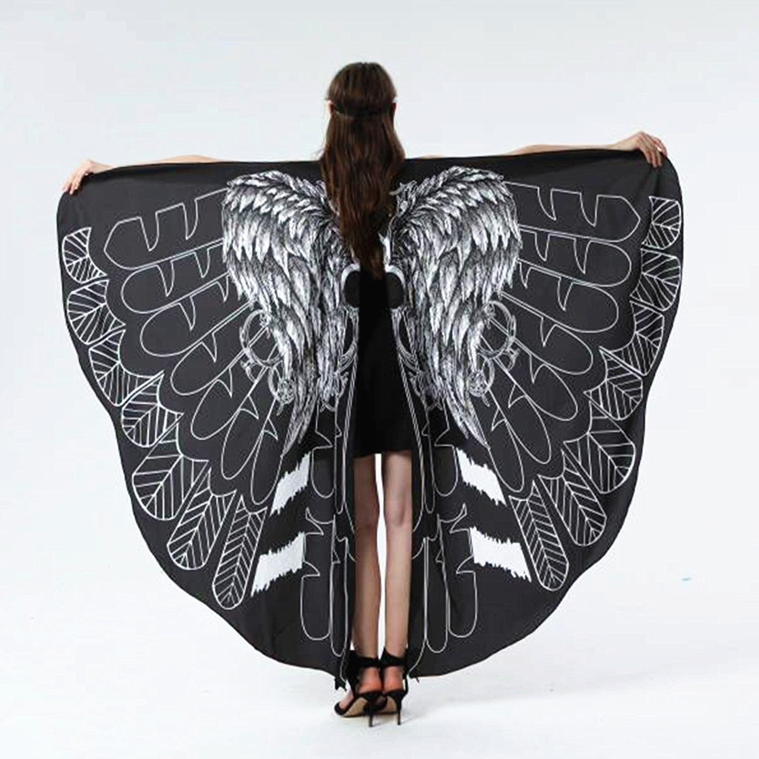 New Butterfly cape Halloween cape Butterfly cape wholesale digital print cape a subscription cape wavy butterfly cape decorative butterfly cape European belly dance butterfly wings wholesale digital print to picture order thumbnail