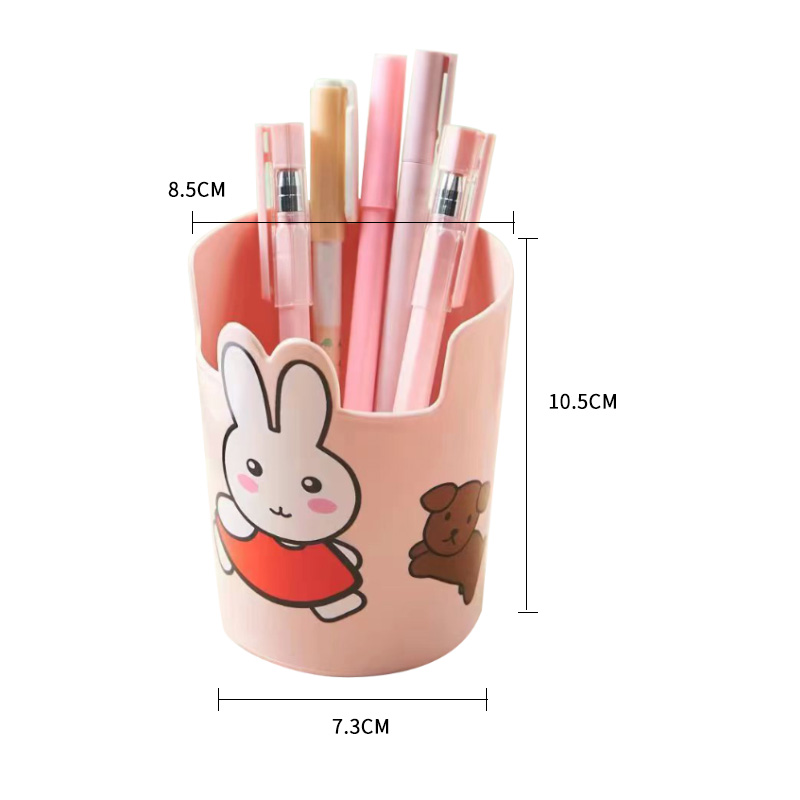 米菲趣味笔筒可爱卡通学生文具用品大容量收纳笔盒桌面手机支架详情5