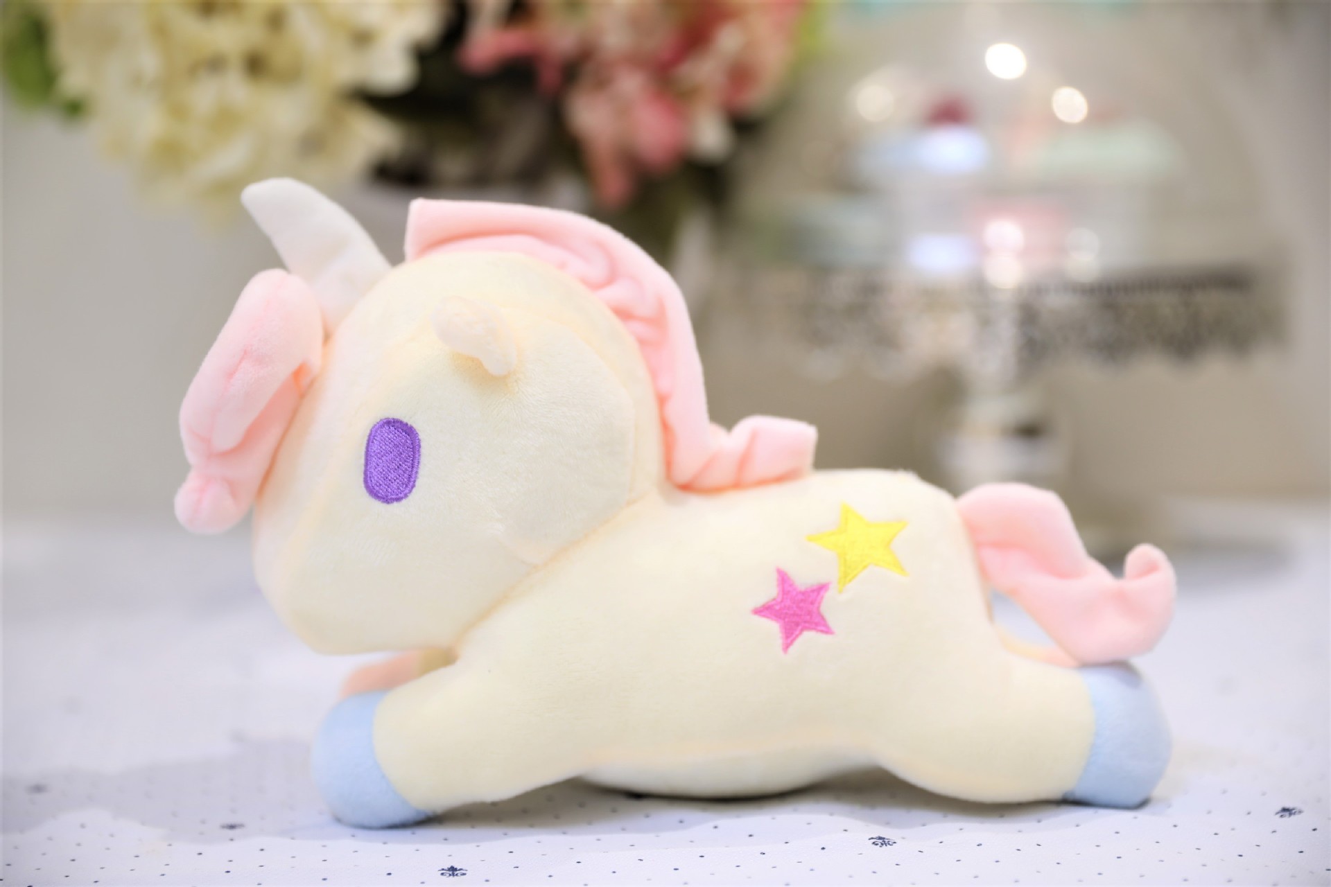 20CM三款独角兽公仔机新款抓机小娃娃创意毛绒玩具动漫三丽鸥批发详情5