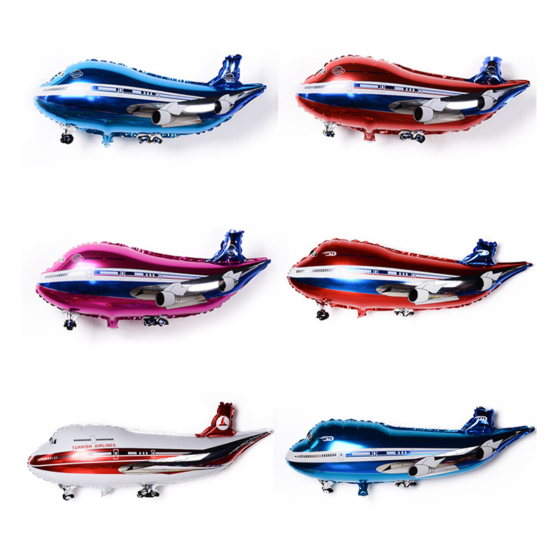 Cross-Border 45*85 Large Aircraft General Civil Aircraft Modeling Aluminum Film Balloon Party Decoration Supplies
