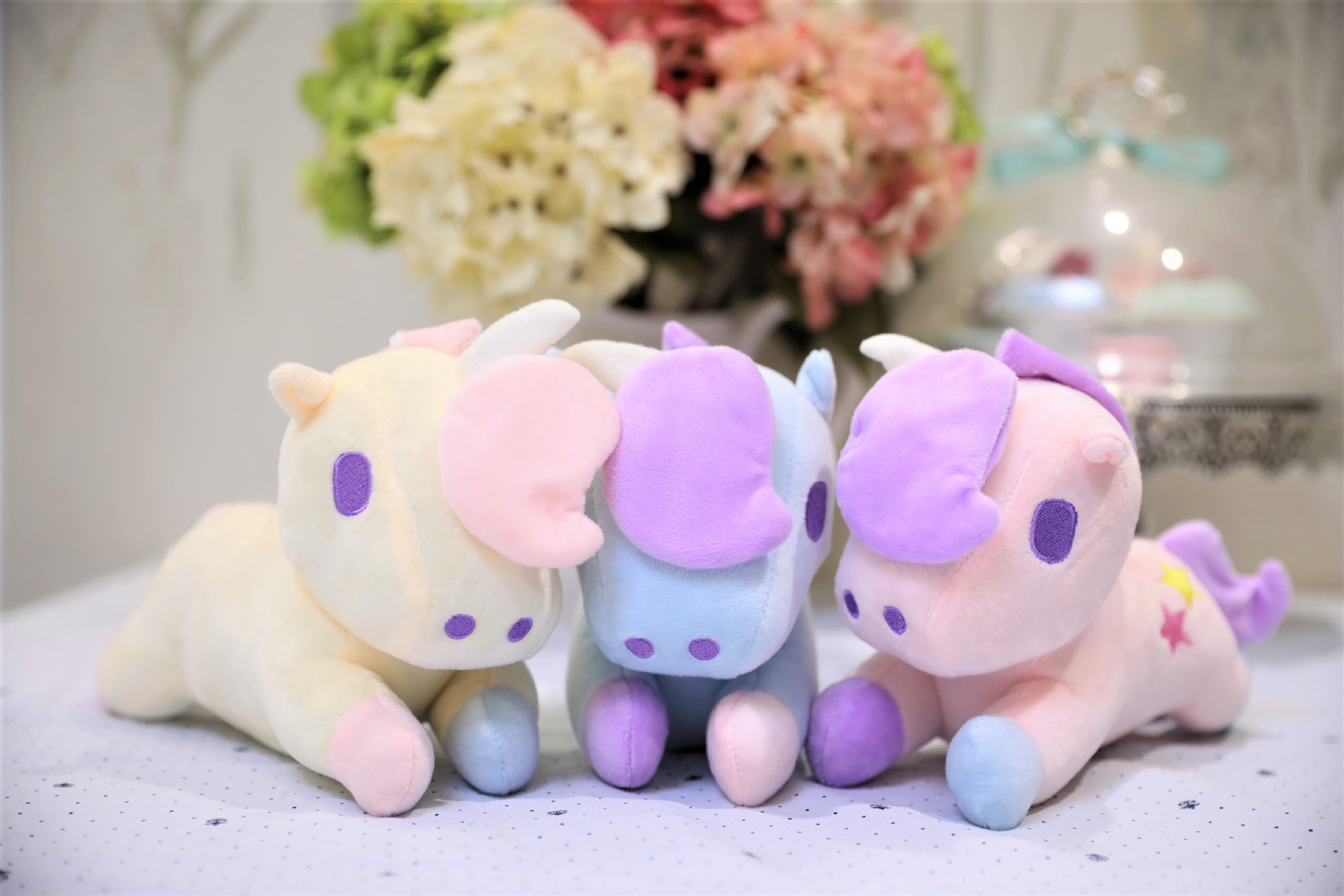 20CM三款独角兽公仔机新款抓机小娃娃创意毛绒玩具动漫三丽鸥批发详情3