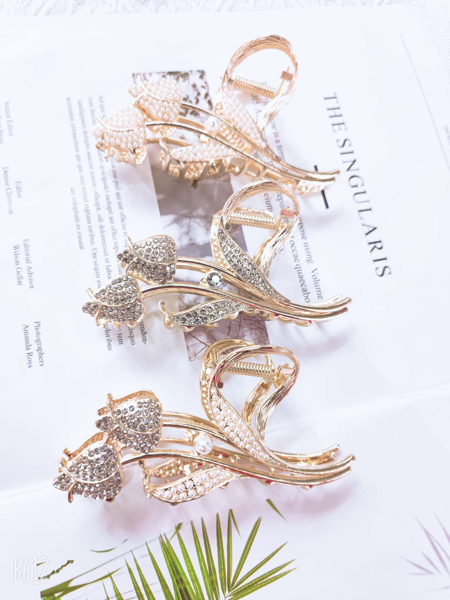 Air Korea Fashion Fashion Lady Children Hollow Hairpin Love Red Specification drawing
