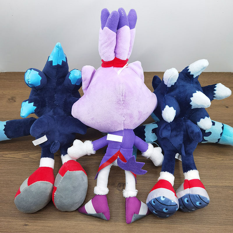 新款超音鼠super索尼克毛绒玩具六款8寸12寸刺猬卡通毛绒公仔详情3