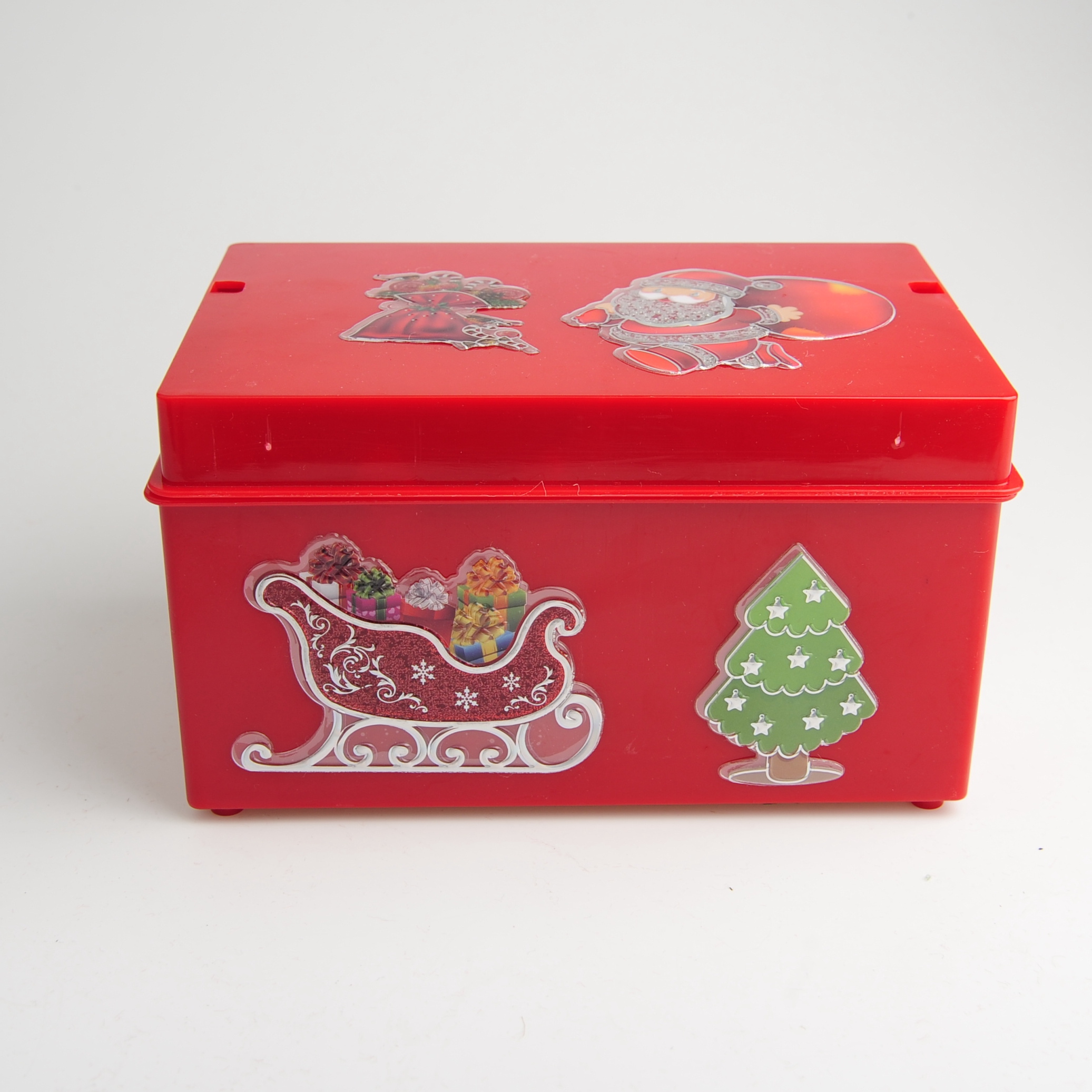 音乐盒复古彩绘圣诞节音乐盒圣诞老人礼物音乐盒详情3