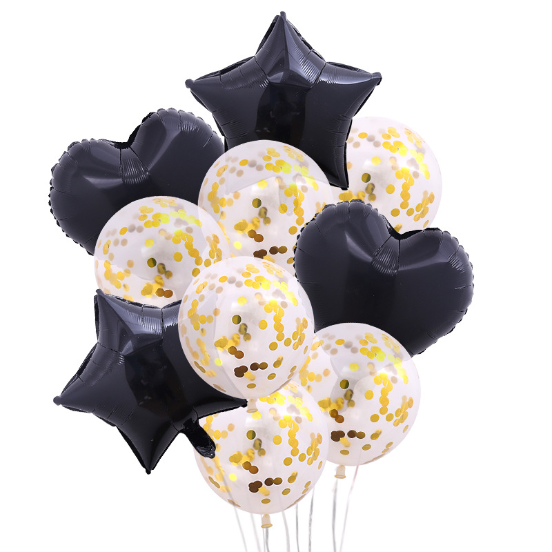Amazon Hot 12-inch sequined balls, 18-inch five-pointed star heart-shaped aluminum film party birthday decoration balloons wholesale pic 5