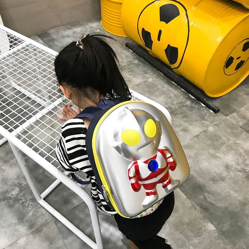 新款奥超人小号3D立体书包 幼儿园小宝宝3-4-5岁男童男孩迪迦背包详情3