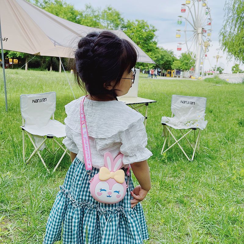 超萌可爱兔子女童包包2022年新款时尚儿童硅胶零钱包潮宝宝斜挎包详情10