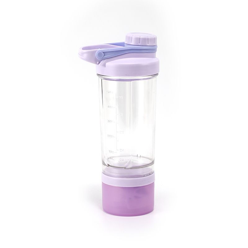 New fashion small mouth straight drink shake cup with rope sports portable colorful space straight drink plastic cup export thumbnail