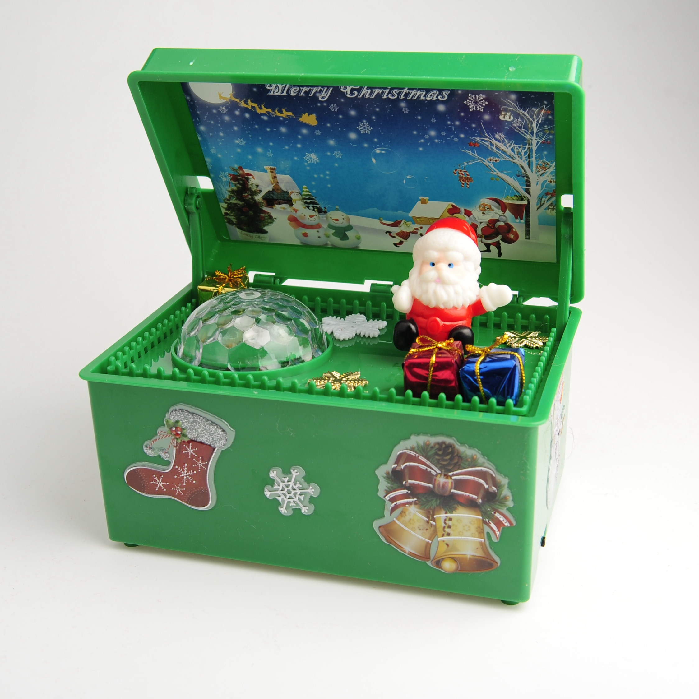 音乐盒复古彩绘圣诞节音乐盒圣诞老人礼物音乐盒详情10