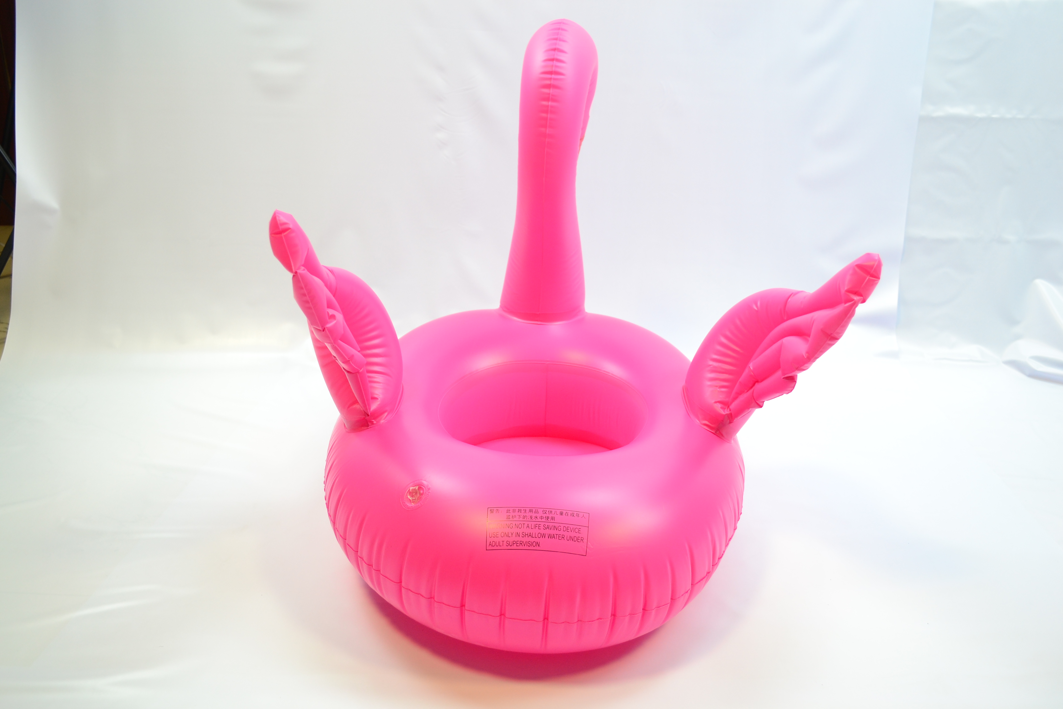 Rainbow Rain factory direct wings Flamingos swimming boat for children Specification drawing