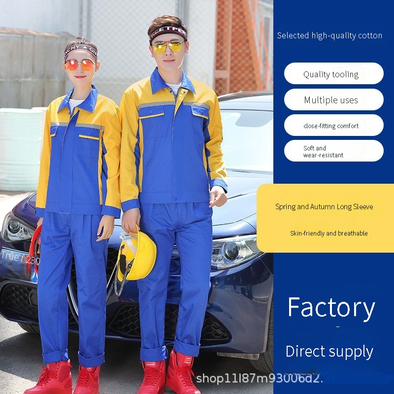 Machine repair labor service workshop work clothes enterprise staff factory service gifts promotion work clothing home decoration building materials embroidery printing word details Picture