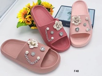 Korean version of female soft sole slippers summer sandals thick sole slippers fashion increase net red slippers female thick heel slippers vamp heavy industry