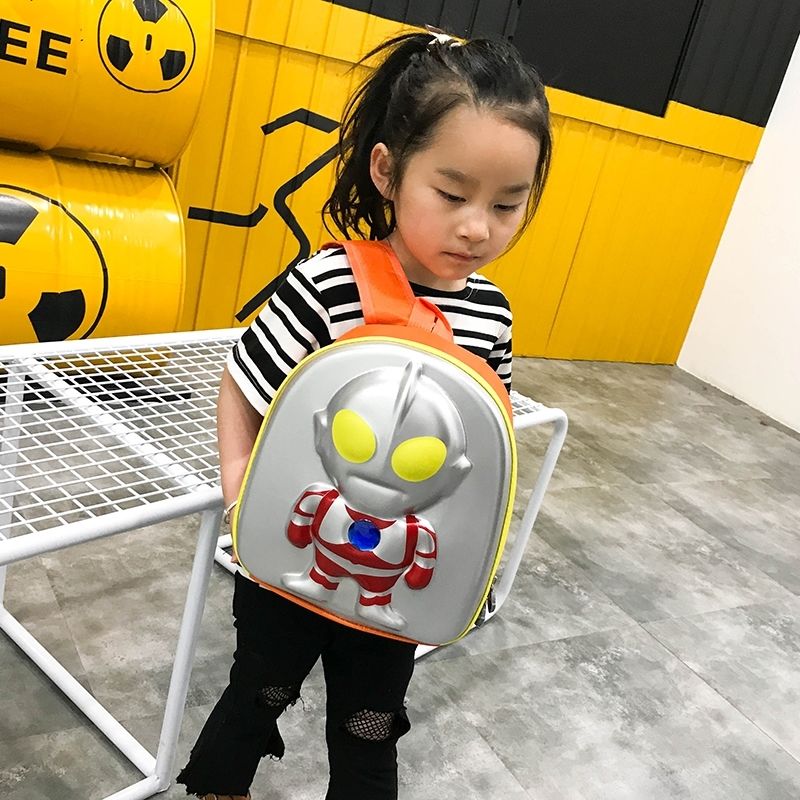 新款奥超人小号3D立体书包 幼儿园小宝宝3-4-5岁男童男孩迪迦背包详情5