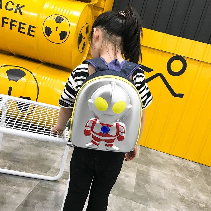 新款奥超人小号3D立体书包 幼儿园小宝宝3-4-5岁男童男孩迪迦背包详情2