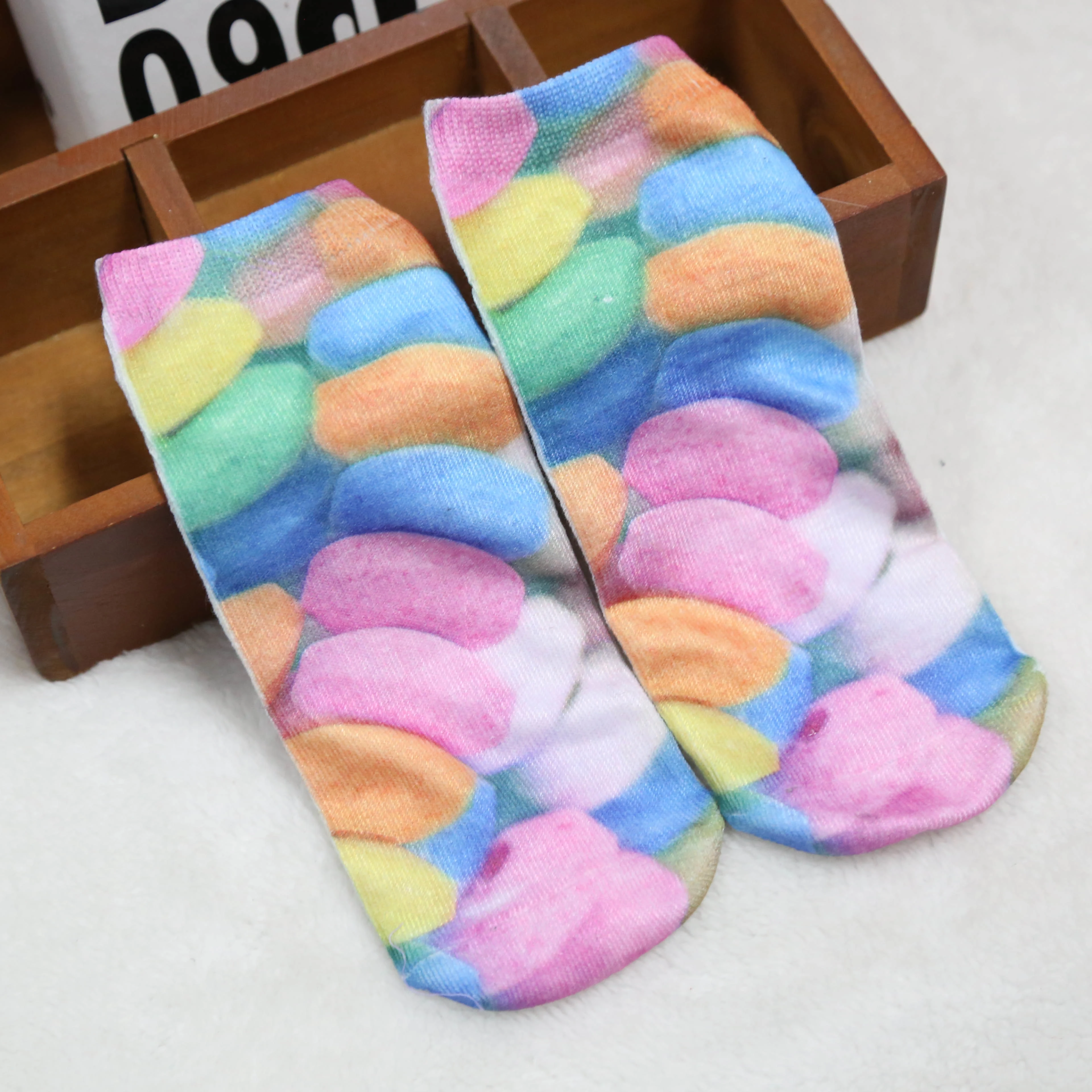 Короткие женские носки из натуральных цветов pic 2