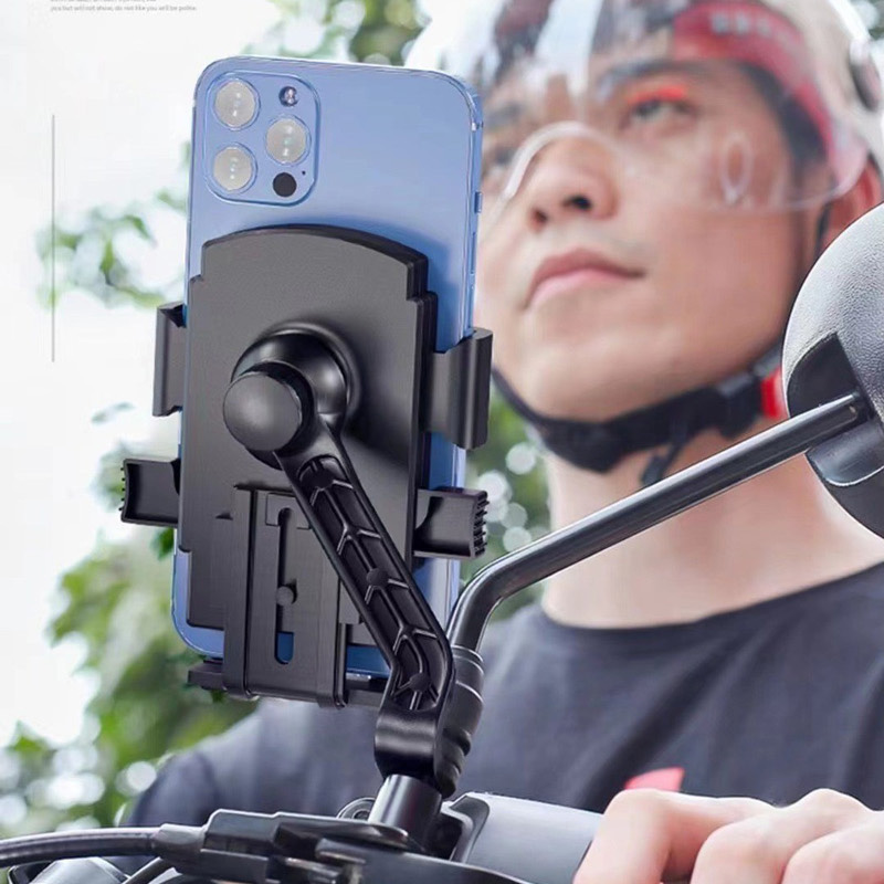 MT-16 Motorcycle mobile phone stand touch type takeout rider navigation stand Electric motorcycle mobile phone stand clamp Specification image