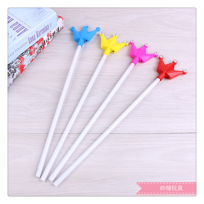 Cute retro artsy Korean Wave glitter Crown Fairy Stick Birthday party Party to celebrate Homestay bar kids Crown Stick Specification drawing
